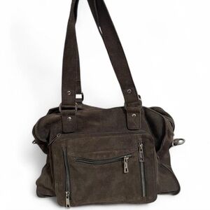 Free People x NUNOO Millie Suede Tote Brown Bag